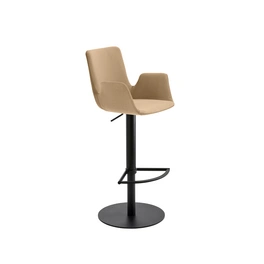 Barhocker »1227«, Breite: 53 cm, höhenverstellbar, Mikrofaser, beige