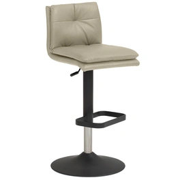 Barhocker »1211«, Breite: 44 cm, höhenverstellbar, Mikrofaser, beige