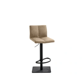 Barhocker »1285«, Breite: 42 cm, höhenverstellbar, Kunstleder, beige