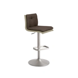 Barhocker »1211«, Breite: 44 cm, höhenverstellbar, Mikrofaser, beige