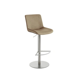 Barhocker »1387«, Breite: 41 cm, höhenverstellbar, Kunstleder, beige