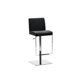 Barhocker »1260L«, Breite: 40 cm, höhenverstellbar, Leder, schwarz