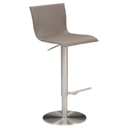 Barhocker »1226«, Breite: 39,5 cm, höhenverstellbar, Leder, beige