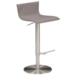 Barhocker »1225«, Breite: 39,5 cm, höhenverstellbar, Leder, beige