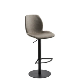 Barhocker »1276«, Breite: 46 cm, höhenverstellbar, Polyester, grau