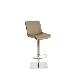 Barhocker »1287«, Breite: 40 cm, höhenverstellbar, Kunstleder, beige