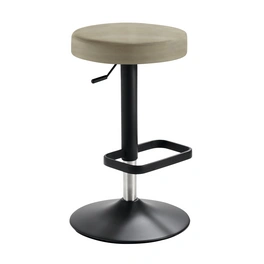 Barhocker »1200«, Breite: 44 cm, höhenverstellbar, Mikrofaser, beige