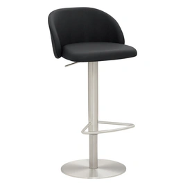 Barhocker »1216«, Breite: 48 cm, höhenverstellbar, Mikrofaser, grau