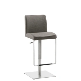 Barhocker »1260EL«, Breite: 40 cm, höhenverstellbar, Kunstleder, braun