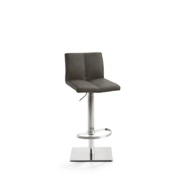 Barhocker »1285«, Breite: 42 cm, höhenverstellbar, Kunstleder, braun