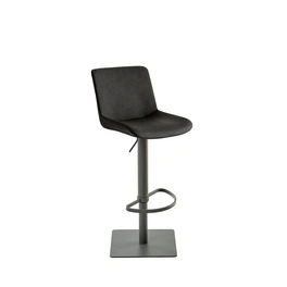 Barhocker »1287«, Breite: 40 cm, höhenverstellbar, Kunstleder, grau