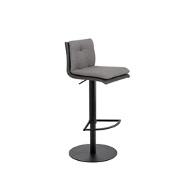 Barhocker »1215«, Breite: 41 cm, höhenverstellbar, Mikrofaser, grau