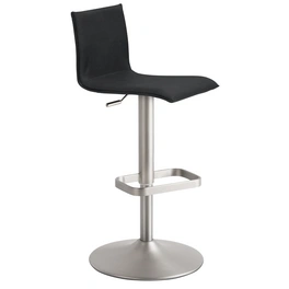 Barhocker »1212«, Breite: 45 cm, höhenverstellbar, Mikrofaser, grau