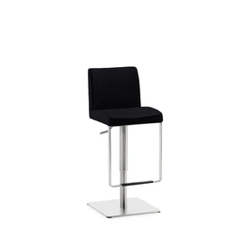 Barhocker »1260EL«, Breite: 40 cm, höhenverstellbar, Leder, schwarz