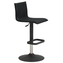 Barhocker »1212«, Breite: 45 cm, höhenverstellbar, Mikrofaser, grau