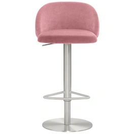 Barhocker »1216«, Breite: 48 cm, höhenverstellbar, Polyester, rosa