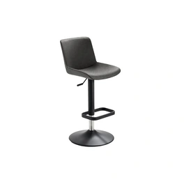 Barhocker »1235G«, Breite: 44 cm, höhenverstellbar, Kunstleder, grau