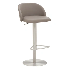 Barhocker »1216«, Breite: 48 cm, höhenverstellbar, Leder, beige