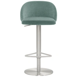 Barhocker »1216«, Breite: 48 cm, höhenverstellbar, Polyester, türkis