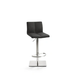 Barhocker »1285«, Breite: 42 cm, höhenverstellbar, Kunstleder, grau