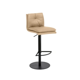 Barhocker »1215«, Breite: 41 cm, höhenverstellbar, Mikrofaser, beige