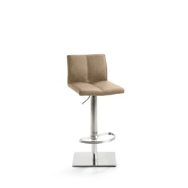 Barhocker »1285«, Breite: 42 cm, höhenverstellbar, Kunstleder, beige