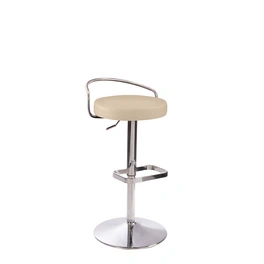 Barhocker »1201«, Breite: 48 cm, höhenverstellbar, Mikrofaser, beige