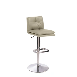 Barhocker »1211«, Breite: 44 cm, höhenverstellbar, Mikrofaser, beige