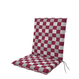 Sitzauflage »Living«, BxLxS: 48 x 100 x 6 cm, aus 55 % Polyester, 45 % Baumwolle, rot/weiß/grau