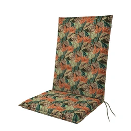 Sitzauflage »Living«, BxLxS: 48 x 110 x 6 cm, aus 55 % Polyester, 45 % Baumwolle, grün/orange
