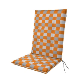 Sitzauflage »Living«, BxLxS: 48 x 110 x 6 cm, aus 55 % Polyester, 45 % Baumwolle, orange/weiß/grau