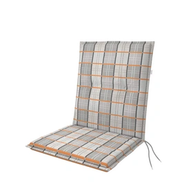 Sitzauflage »Spot«, BxLxS: 48 x 100 x 5 cm, aus 55 % Polyester, 45 % Baumwolle, grau/orange