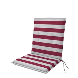 Sitzauflage »Living«, BxLxS: 48 x 100 x 6 cm, aus 55 % Polyester, 45 % Baumwolle, rot/weiß