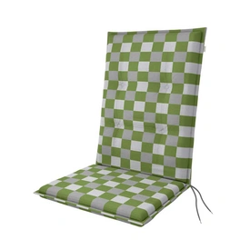 Sitzauflage »Living«, BxLxS: 48 x 110 x 6 cm, aus 55 % Polyester, 45 % Baumwolle, grün/weiß/grau