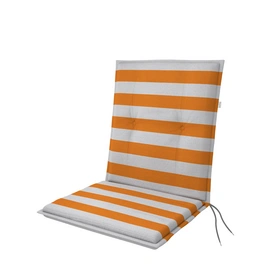 Sitzauflage »Living«, BxLxS: 48 x 100 x 6 cm, aus 55 % Polyester, 45 % Baumwolle, orange/weiß