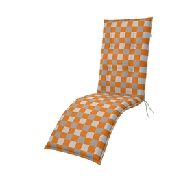 Auflage »Living«, BxL: 48 x 170 cm, mit Dekor-Muster, orange/weiß/grau, für Gartenliegen