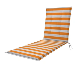 Auflage »Living«, BxL: 60 x 195 cm, mit Dekor-Muster, orange/weiß, für Gartenliegen