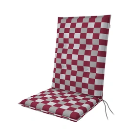 Sitzauflage »Living«, BxLxS: 48 x 110 x 6 cm, aus 55 % Polyester, 45 % Baumwolle, rot/weiß/grau