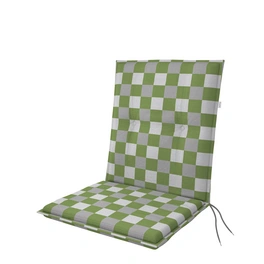 Sitzauflage »Living«, BxLxS: 48 x 100 x 6 cm, aus 55 % Polyester, 45 % Baumwolle, grün/weiß/grau