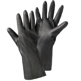 Handschuhe , schwarz, Polychloropren-Kautschuk, 1 Paar