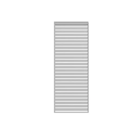 Pergola-Lamellenwand, Höhe: 236 cm, weiß, pulverbeschichtet