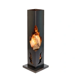 Feuerschale »Flamme«, BxTxH: 38 x 38 x 119 cm, Handarbeit aus Stahl