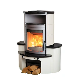 Kaminofen »Avenso GT ECOplus«, meteorschwarz/cremeweiß, 8 kW, Dauerbrand geeignet