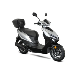 Motorroller »Sonic X«, 45 km/h, schwarz-silber, inkl. Topcase