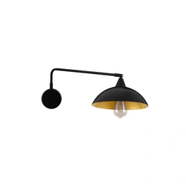 Wandleuchte »Mirba«, LED, 1-flammig, schwarz/goldfarben