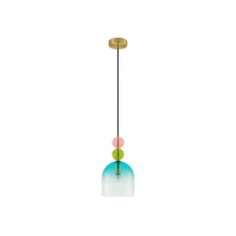 Pendelleuchte »Murano «, LED, 1-flammig, goldfarben/bunt