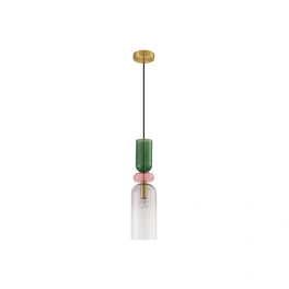 Pendelleuchte »Murano «, LED, 1-flammig, goldfarben/bunt