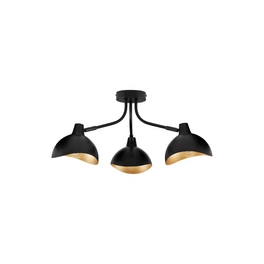 Deckenleuchte »Geti «, LED, 14 W, Höhe: 12 cm, schwarz/goldfarben