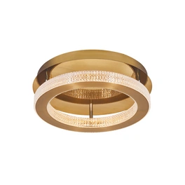 Deckenleuchte »Fiore«, LED, 40 W, Höhe: 12 cm, goldfarben