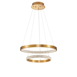 Pendelleuchte »Preston «, LED, 62 W, Höhe: 120 cm, goldfarben